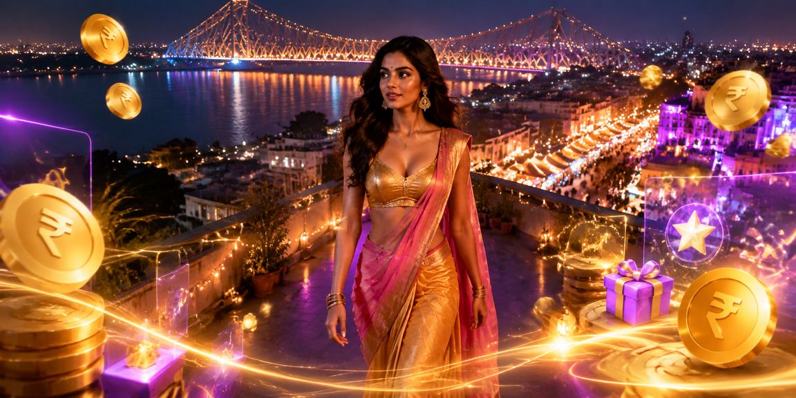 Casino app promotion in Kolkata with Indian Rupee notes