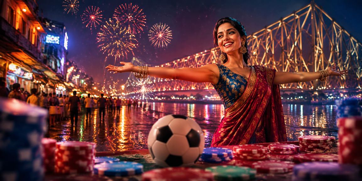 Neon Dubai stadium football betting scene